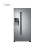 یخچال فریزر ساید بای ساید سام روسو 3 نقره ای