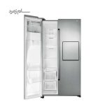 داخل یخچال فریزر ساید بای ساید سام روسو 3 نقره ای