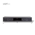 میز تلویزیون متین R380 مشکی هایگلس