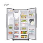 یخچال فریزر ساید بای ساید سامسونگ RS50 نقره ای - Image 4