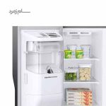 داخل فریزر سامسونگ RS25 نقر ای