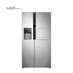 نمای بیرون یخچال فریزر سامسونگ RS25 نقر ای