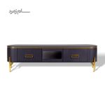 میز تلویزیون متین R250 مشکی طلایی