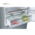 کشوهای یخچال فریزر بوش KGD86AI304 نقره ای