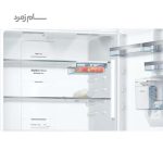 داخل یخچال فریزر بالا پایین بوش KGD86AI304 سفید