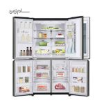 داخل یخچال فریزر ال جی X24 دودی