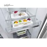 طبقات یخچال فریزر X267 ال جی نقره ای