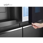 درب یخچال فریزر X267 ال جی نقره ای